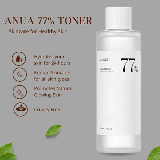 Anua Heartleaf 77% Soothing Toner 250ml-Barcode scanable Orignal factory leftovers