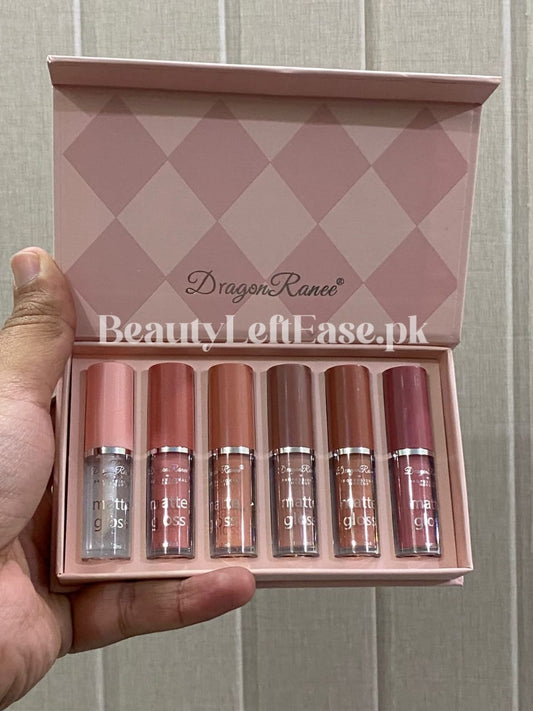 Dragon Ranee Matte + Gloss Lip Tint Set – 6 Shades -Soft nudes and  Bolder shades for everyday natural glam - Barcode Scanable orignal